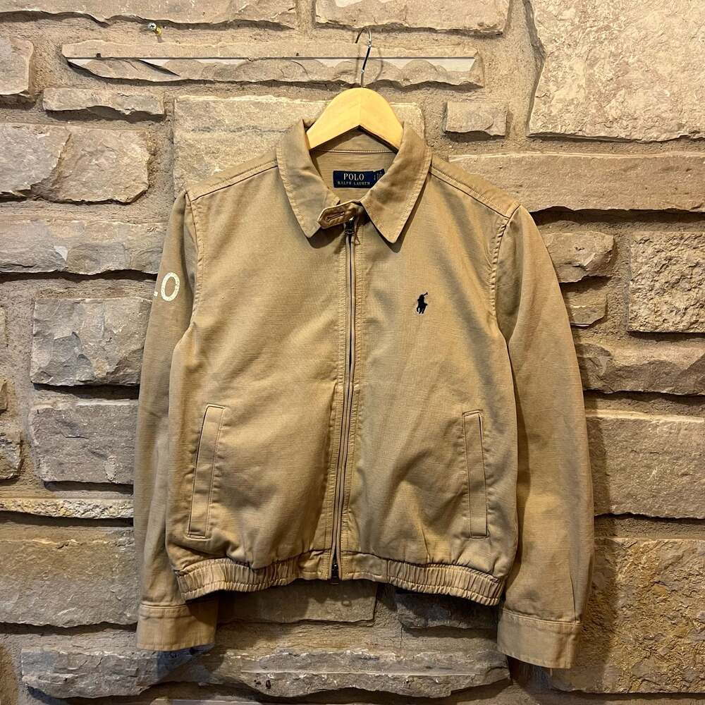 Polo Ralph Lauren Tan Cotton Harrington Jacket Size S
